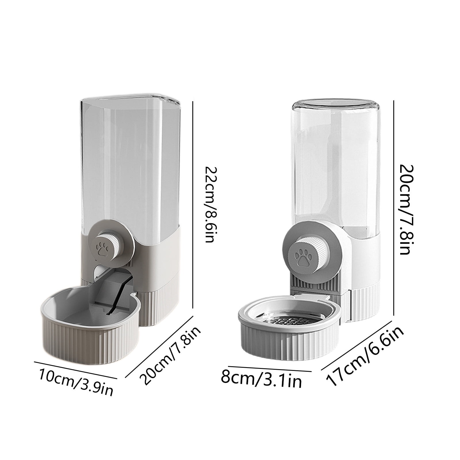 Danhjin Automatic Cat Dog Feeder, Hanging Cage Pet Drinker with Dog Bowl and Water Dispenser