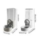 thumbnail image 3 of Dispensador automático de agua para mascotas colgante para perros y gatos | Alimentador montable en jaula | Flujo ajustable | Plástico lavable desmontable | Depósito visible | Gris Azul, 3 of 6