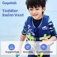 thumbnail image 2 of Chaleco de natación Gogokids para niños pequeños de 2 a 8 años, 10 a 27 kg, 2 of 8