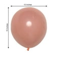 thumbnail image 3 of Efavormart 25 Pack | 10" Dusty Rose Double Stuffed Prepacked Latex Balloons, 3 of 10