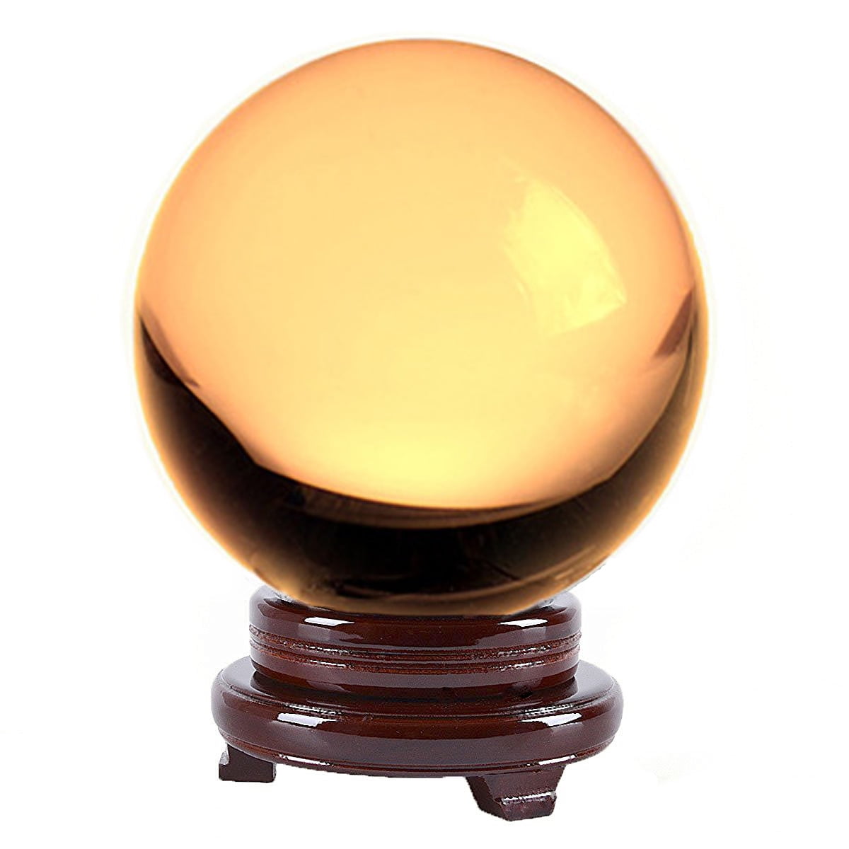 Amlong Crystal bola de cristal de 6 pulgadas /150mm) con base de madera.