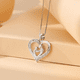 thumbnail image 4 of Día de la Madre Colgante Corazón Plata de Ley 925 con Circonita Cúbica Collar Regalo para Mamá Xtellar plateado, 4 of 4