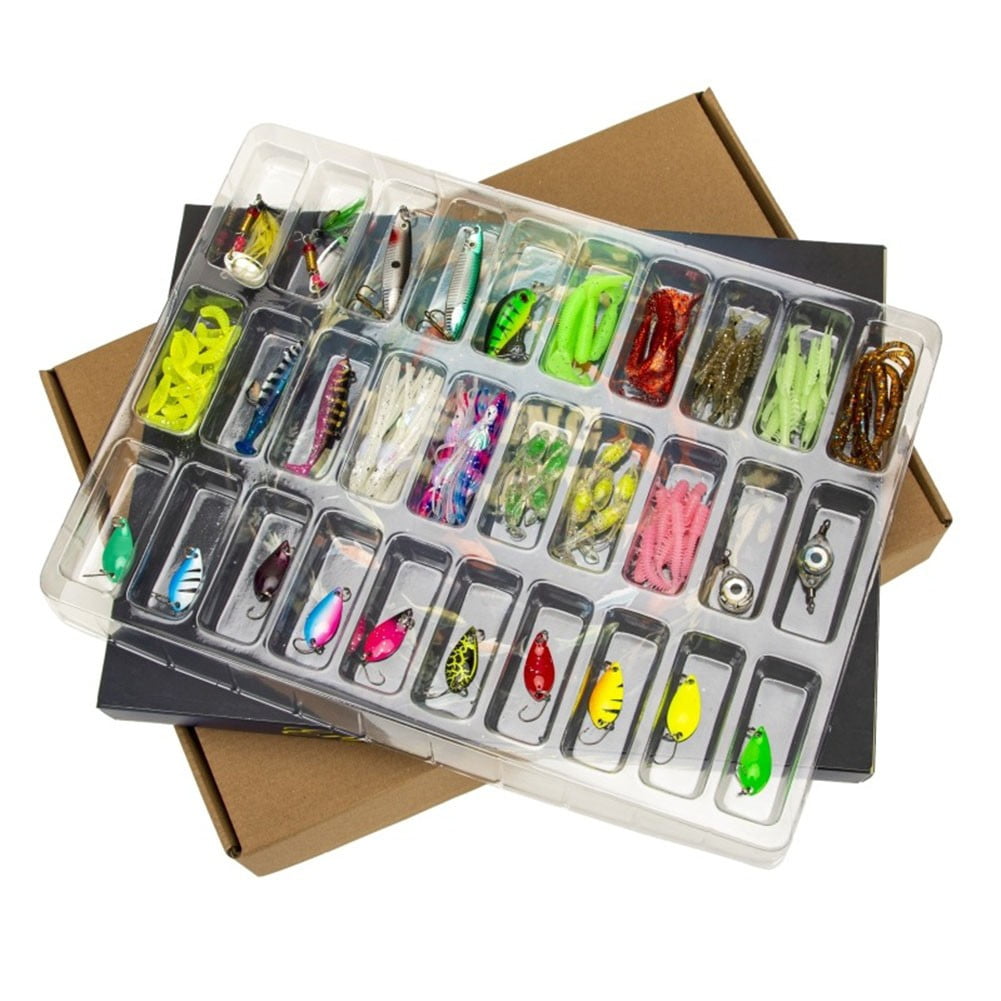 30 Days Fish Baits Box Mystery Tackle Box Fishing Lures Set for Fisherman