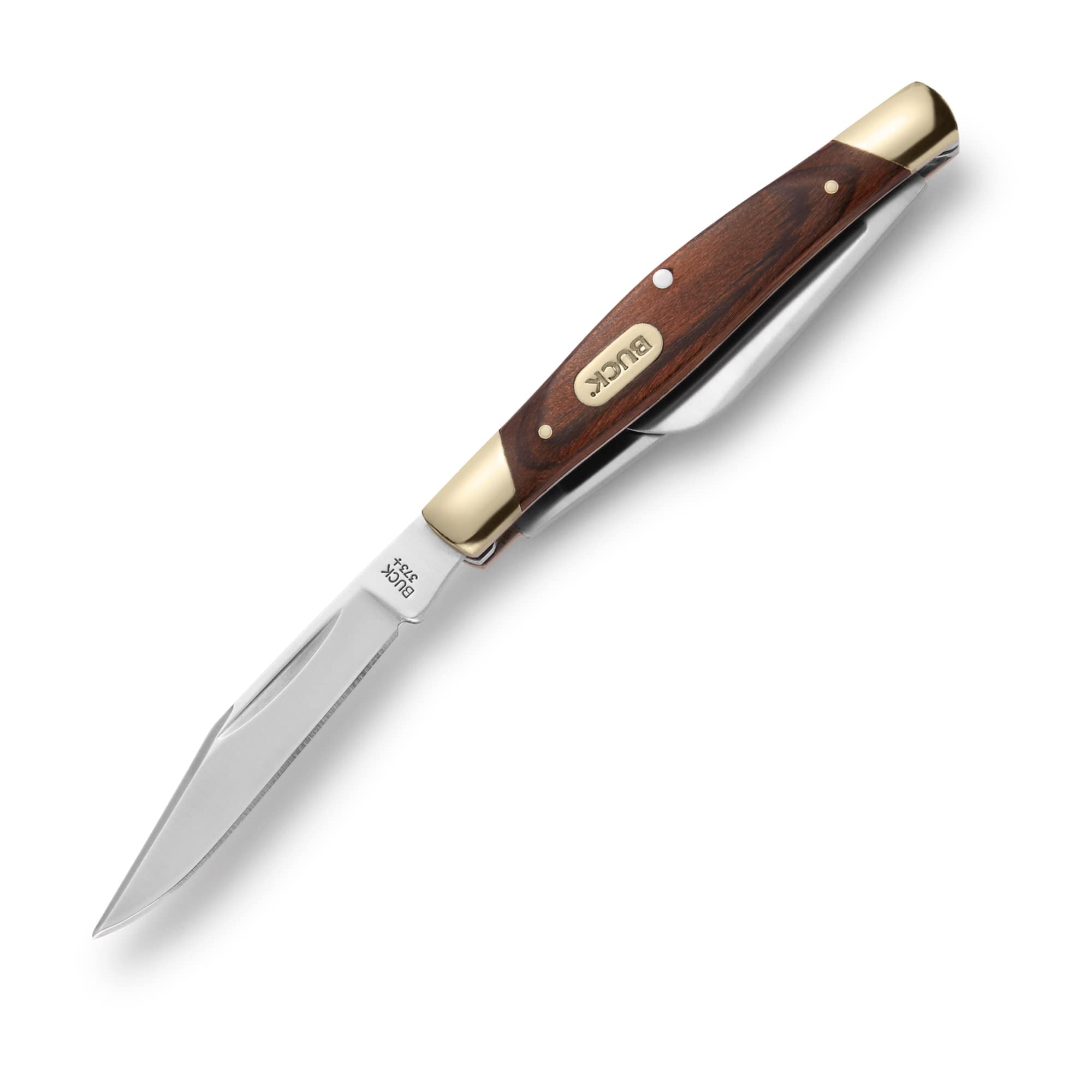 Buck Knives 373 Trio Folding Pocket Knife, 3-Blade, Woodgrain Handle, 1.9 oz