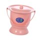 thumbnail image 4 of Orinal con escupidera y tapa, inodoro portátil compacto para personas mayores con asa Rosa, 4 of 9