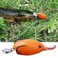thumbnail image 1 of 6cm/13g Fish Lure Bait Strong Penetration Sharp Vivid Bionic Frog Shape Soft Fish Artificial Bait Fishing Tackle, 1 of 7