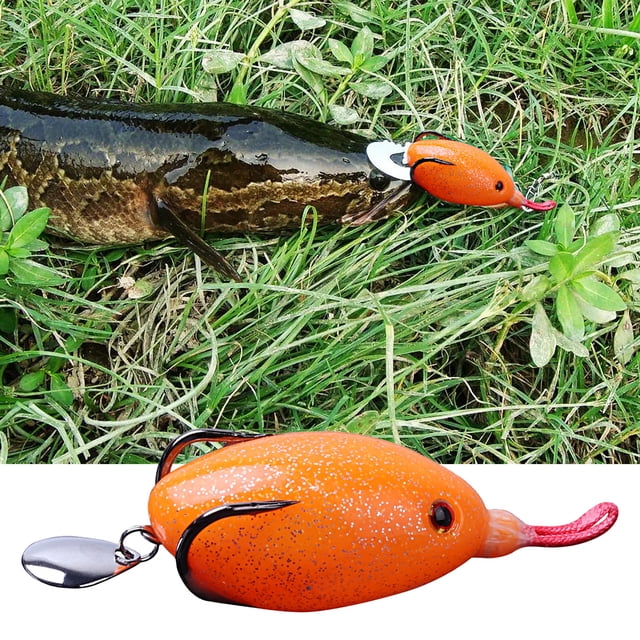 6cm/13g Fish Lure Bait Strong Penetration Sharp Vivid Bionic Frog Shape Soft Fish Artificial Bait Fishing Tackle