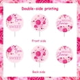 thumbnail image 3 of Hot Pink Bridal Shower Decorations - 36 Pack Bridal Shower Cupcake Toppers, Love is Sweet Cupcake Dessert Picks, Bachelorette Wedding Engagement Party Supplies, 3 of 6