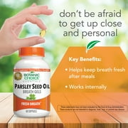 Botanic Choice Parsley Seed Oil Capsules for Breath Freshness, Herbal Supplements 60-Softgels