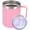 Pink, variant on 12 oz Insulated Tumbler with Lid and Handle for Hot and Cold Drinks, Cold Iced Travel Coffee Mug no Spill for Adults, Reusable Stainless Steel Water Cup Thermal for Kitchen Outdoor