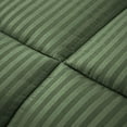 thumbnail image 6 of DNG Creations 3 Piece Damask Stripe Comforter 100% Egyptian Cotton 550 GSM Filling ( Twin/Twin XL Size ) All Season 800 Thread Count - Stripe Moss Colour, 6 of 6