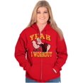 thumbnail image 4 of Yeah I Workout Popeye The Sailor Man Zip Up Hoodie Men's Women's Brisco Brands M, 4 of 6