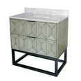 thumbnail image 7 of Henley 36" Bathroom Vanity with Gray Oak Cabinet and Carrara Marble Countertop, 7 of 7