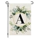 thumbnail image 2 of Estilo Ins, Bandera Flax Garden Flag, Letra Inicial Apellido, Imprimir Planta Verde, Acolchado, Ocasión Jardín, Durable, Colgar Puerta, Decoración Exterior, Plantas, Sombra, Estilo Rustico,, 2 of 8