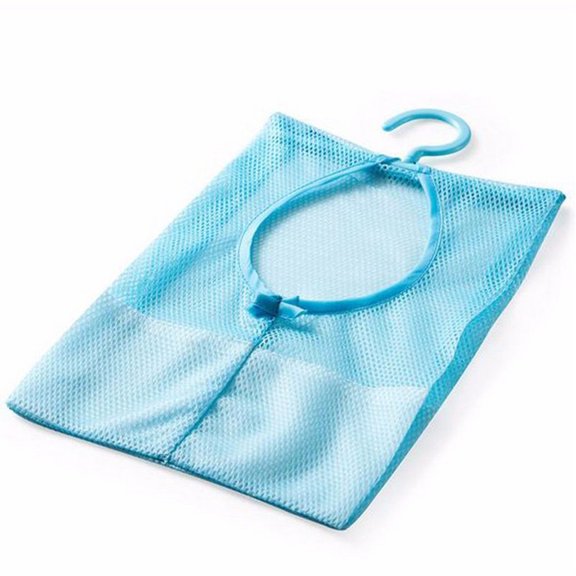 Zmeidao Bathroom Storage Clothespin Mesh Bag Hooks Hanging Bag Organizer Shower Bath New