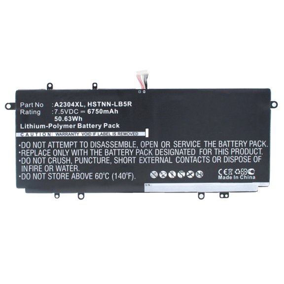 Batteries N Accessories BNA-WB-P4579 Laptops Battery - Li-Pol, 7.5V, 6750 mAh, Ultra High Capacity Battery - Replacement for HP 738075-421 Battery