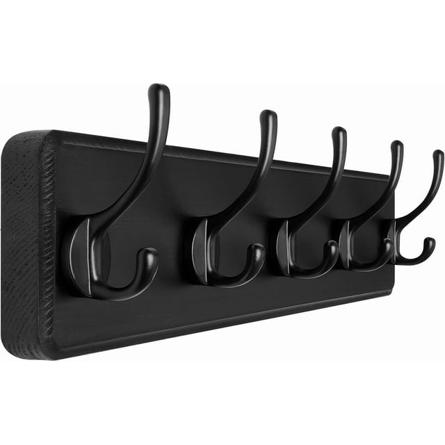 Rustic Wall Mounted Coat Rack es Hole to Hole Pine Real Wood Plank Wall Coat Rack with Hooks Farmhouse Coat Hanger Wall Mount for Hanging Back Jacket Coat Hat