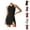 Black, variant on Tennis Dress Golf Dresses for Women with Shorts and Pockets Side Slit Moisture Wicking Workout Dress Athletic Dresses