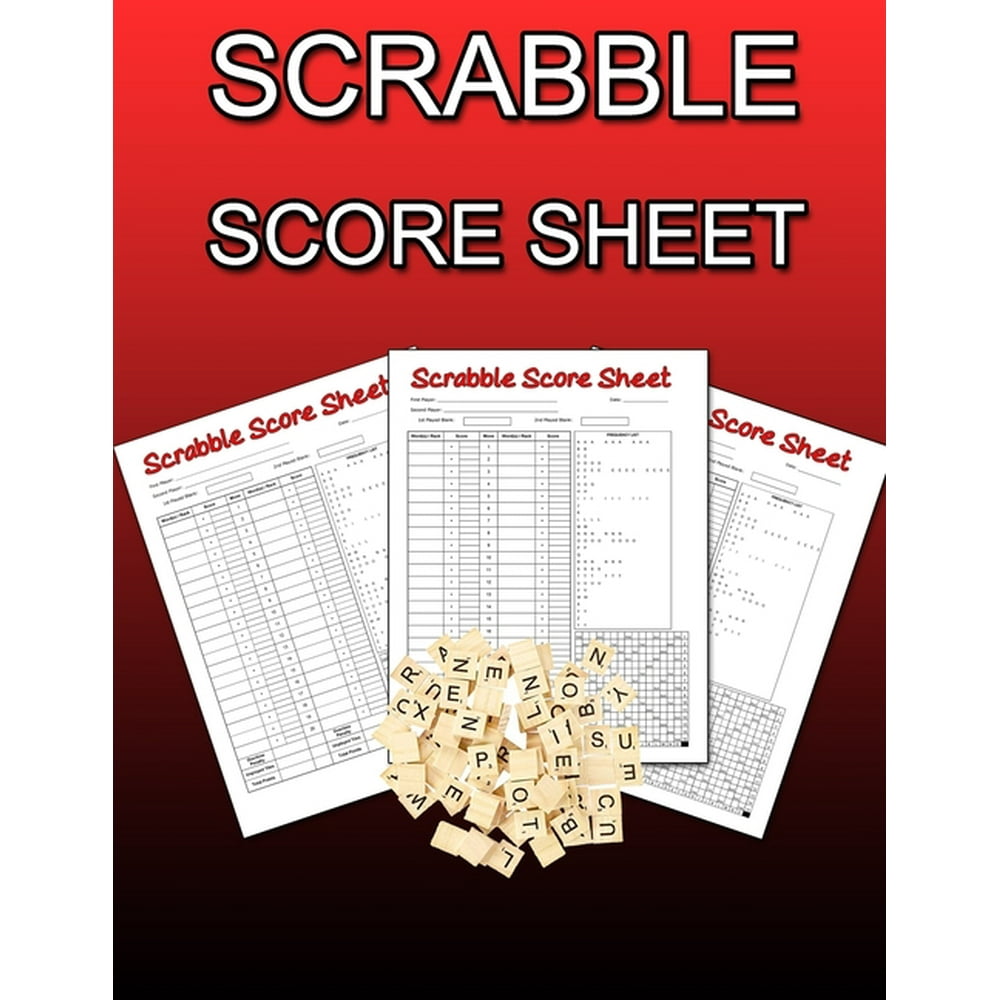 Scrabble Score Sheet Scrabble Game Record Book, Scrabble Score Keeper