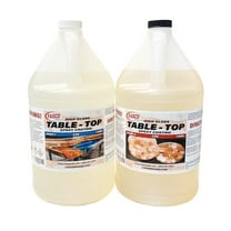 Crystal Clear Epoxy Resin 1 Gallon Kit | Great for Wood projects BarTops River tables Tumblers Artist Quality| Two part Kit includes Resin and Hardener