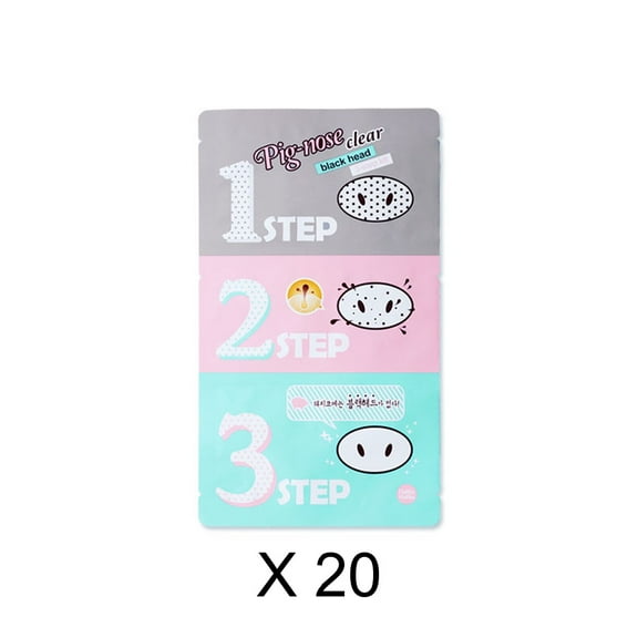 Holika Holika Pig Nose Clear Black Head 3-Step Kit (20pcs)