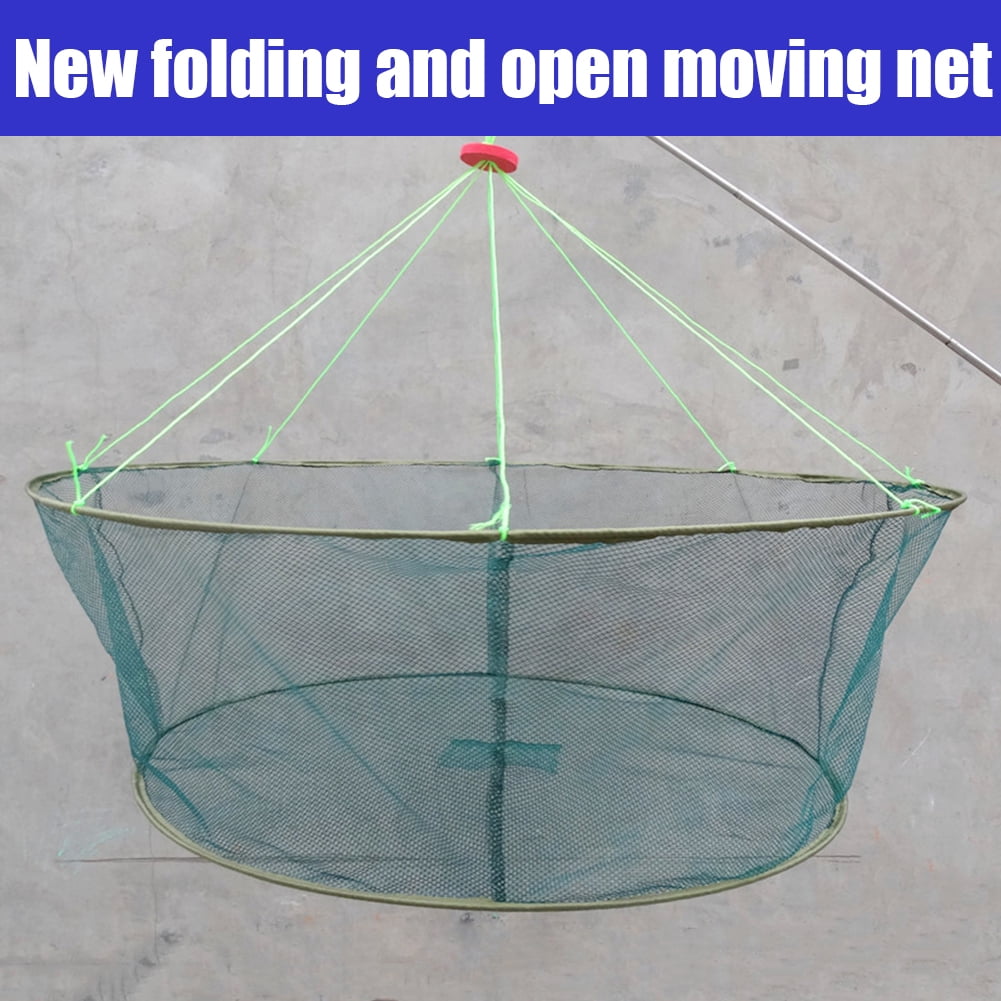 Foldable Drop Fishing Landing Net Trap Cage Prawn Bait Crab Shrimp