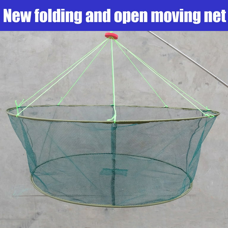 Fishing Net Round Folding Fish Shrimp Mesh Cage Cast Net Fishing