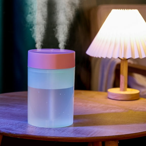 YiBai Pink Humidifiers for Bedroom, 1.6L Humidifiers For Bedroom Large Room Home, Cool And Warm For Plants Mist Desk Humidifiers Oil Diffuser #.1160