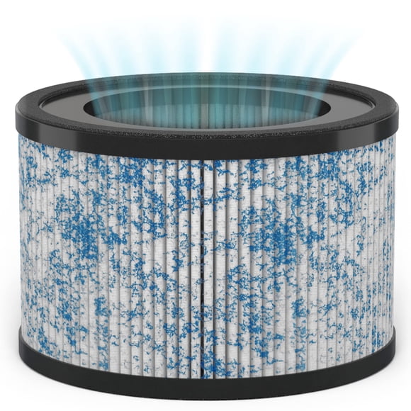 MIKO HEPA Air Filter Replacement for Ibuki Air Purifier Compatible with Miko H13 Air Purifier C102, Circular Air Cleaner Replacement, 6.75 x 6.75 x 5