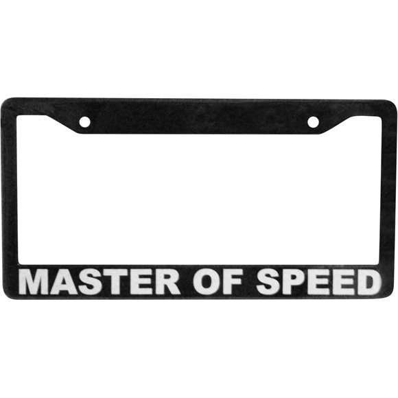 shiyou-Customized License Plate Frame, Master of Speed, Custom Look for Your Muscle car, hot Rod or Exotic.
