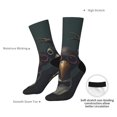 thumbnail image 4 of Picia Stylish Avian Gathering Print Athletic Socks for Men & Women – Cushioned Moisture-Wicking Crew Socks for Sports, Running, and Training, Soft & Breathable Size 5-11, 4 of 6