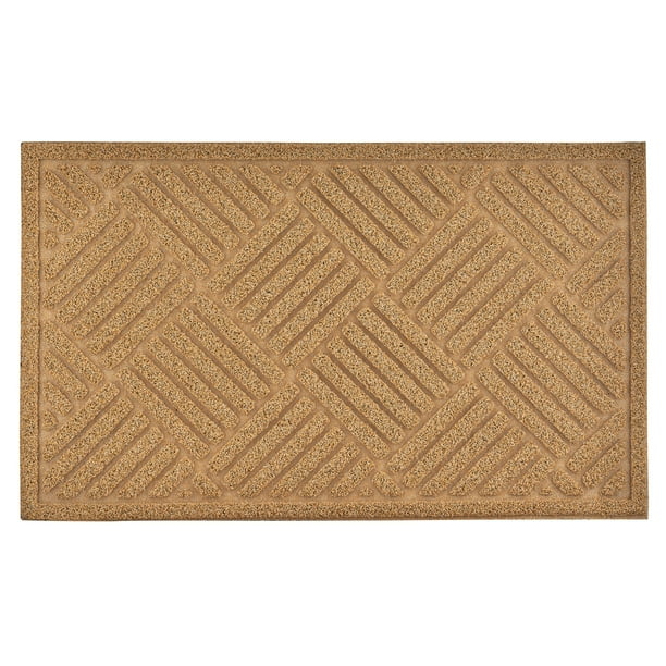 Superio Natural Crosshatch Coir Doormat Indoor and Outdoor Entry Floor