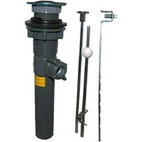 LASCO 03-4631 1-1/4-Inch Plastic Body Chrome Trim Lavatory Pop Up Drain Assembly