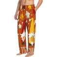 thumbnail image 2 of Easygdp Happy Thanksgiving Three Gnomes Men's Pajama Pant, Sleep Elastic Waistband Lounge Pants - X-Large, 2 of 9