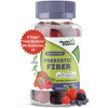 Health Supplied Fiber Prebiotic Gummies Sugar Free Keto Diet | Gut Cleansing, Digestive Support, Constipation Relief | Natural Berry Flavor