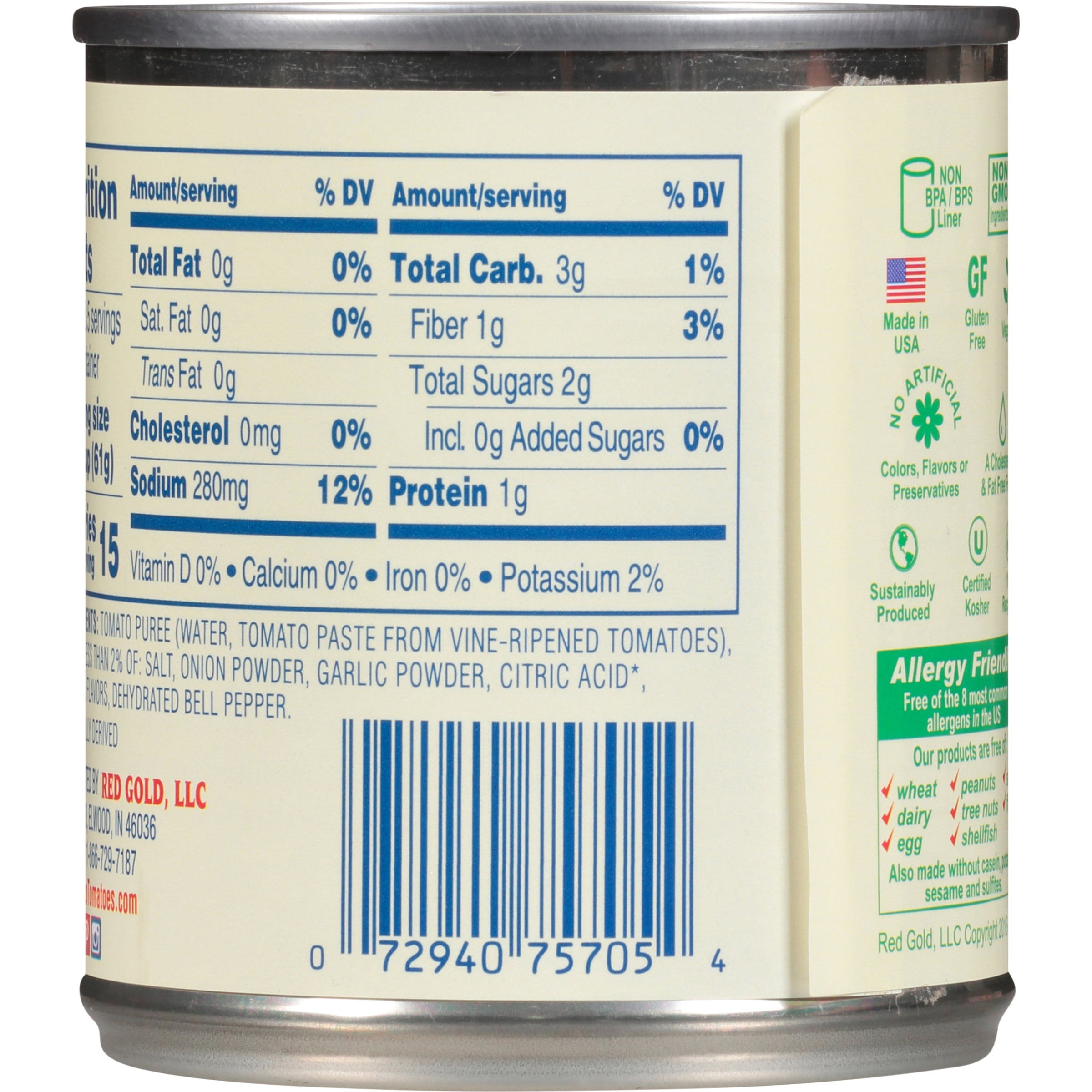 (12 pack) Tuttorosso Tomato Sauce, 8 oz Can