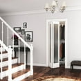 thumbnail image 2 of 30 in. x 80 in. x 1-3/8 in. Frosted Glass 1-Lite Shaker Primed Solid Wood Core Bi-Fold Door with Hardware Included, 2 of 3