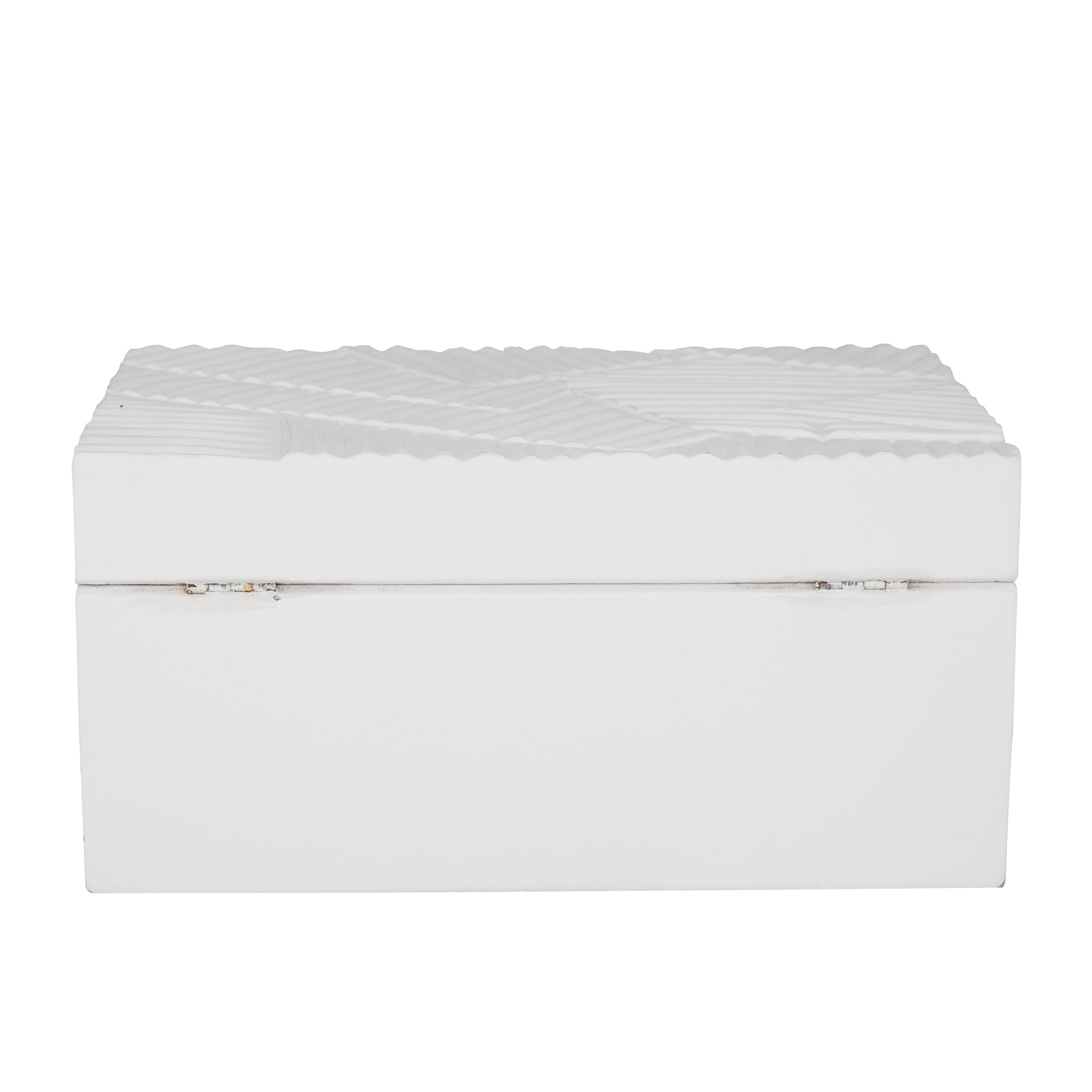Free Shipping! The Novogratz Intricate Carved White Wood