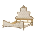thumbnail image 4 of Michael Amini Platine de Royale Queen Velvet Panel Bed - Champagne Ivory, 4 of 13