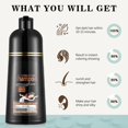 thumbnail image 3 of Champú FVQUHVO Tinte para cabello rojo uva, 500 ml, 3 en 1 para mujeres y hombres, 3 of 7