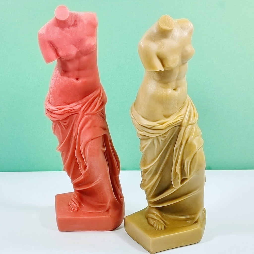 lanema 3D Art Human Candle Mold Venus Portrait Candle Silicone Mold DIY Craft Making Gypsum Resin Soap Plaster Mould Home Decor