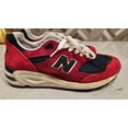thumbnail image 2 of New Balance 990v2 Made in USA Teddy Santis Men's Sneaker Red Navy Shoe M990AD2, 2 of 6