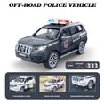 thumbnail image 2 of Modelos a escala 1:32, juguetes, coches de policía, puerta de aleación, vehículos en miniatura abiertos, coche de juguete extraíble, regalos para el Día de los niños,BLANCO, 2 of 5