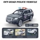 thumbnail image 2 of Modelos a escala 1:32, juguetes, coches de policía, puerta de aleación, vehículos en miniatura abiertos, coche de juguete extraíble, regalos para el Día de los niños,Negro, 2 of 5