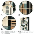 thumbnail image 3 of Designart "Blue And Black Symmetry In Motion III" Modern Geometric Wall Decor, 3 of 5