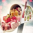 thumbnail image 4 of Christmas Ornament Baubles Decoration Mailbox Cover with Magnetic Strip Winter Mailbox Wraps Post Letter Box Cover Standard Size 21" X 18" for Garden Outdoor Yard Decor, 4 of 6