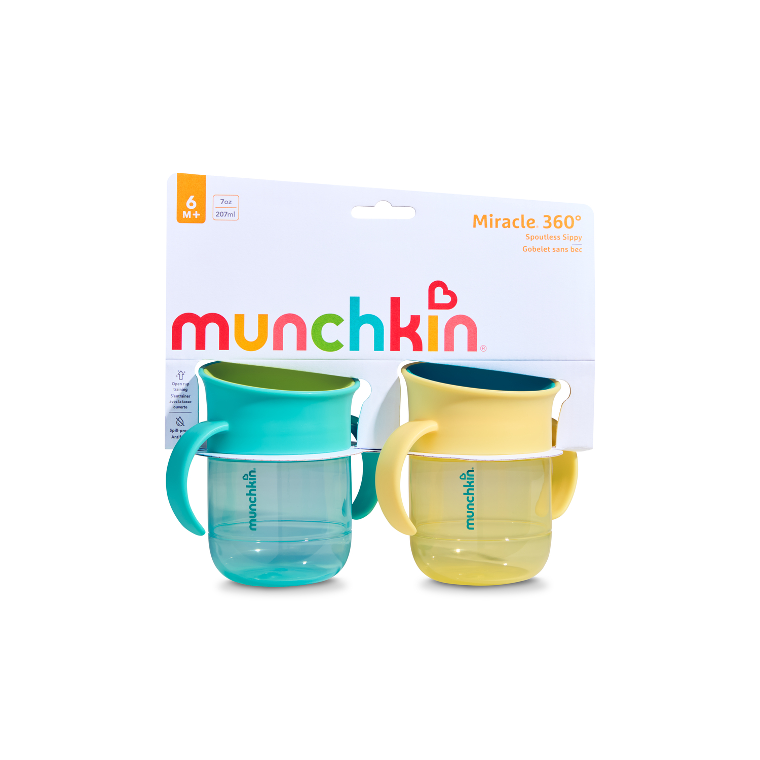 Munchkin Miracle 360 Trainer Cup, 7oz, 2-Pack photo 2