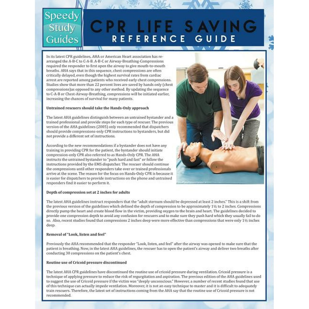 CPR Lifesaving Reference Guide (Speedy Study Guide)