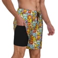 thumbnail image 2 of Fotbe cute animals Men’s Swim Trunks Quick Dry Swim Shorts Board Shorts with Mesh Lining-Medium, 2 of 6