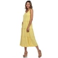 thumbnail image 4 of White Mark Women's Scoop Neck Tiered Midi Dress, 4 of 5